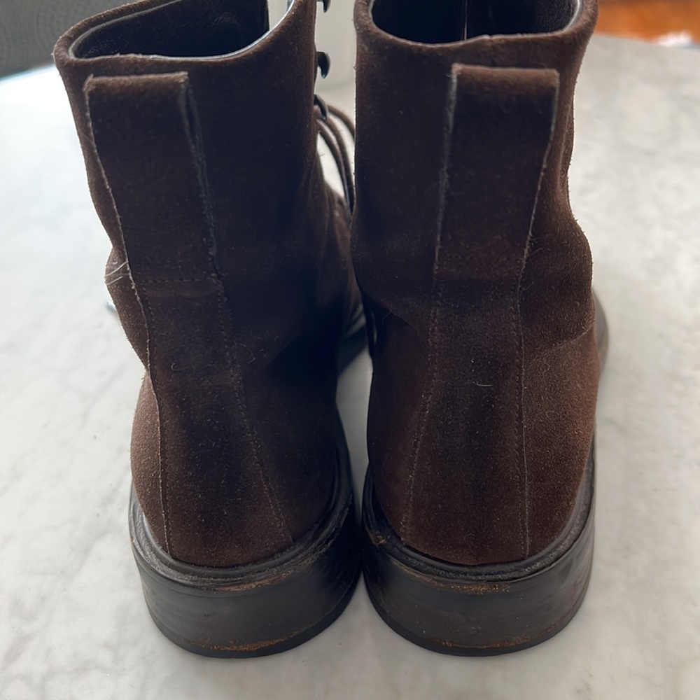 Gucci vintage brown suede lace up boot - Picture 3 of 13